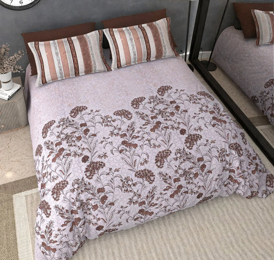 Ahaana Crimson - King - 100% Pure Cotton Bedsheet (108×108 inches)