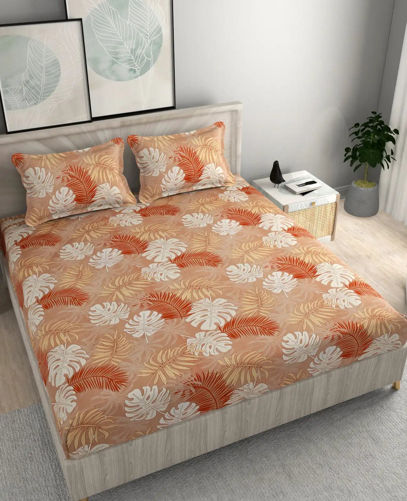 Amber Ash - King - Fitted Bedsheet (78×72 inches)