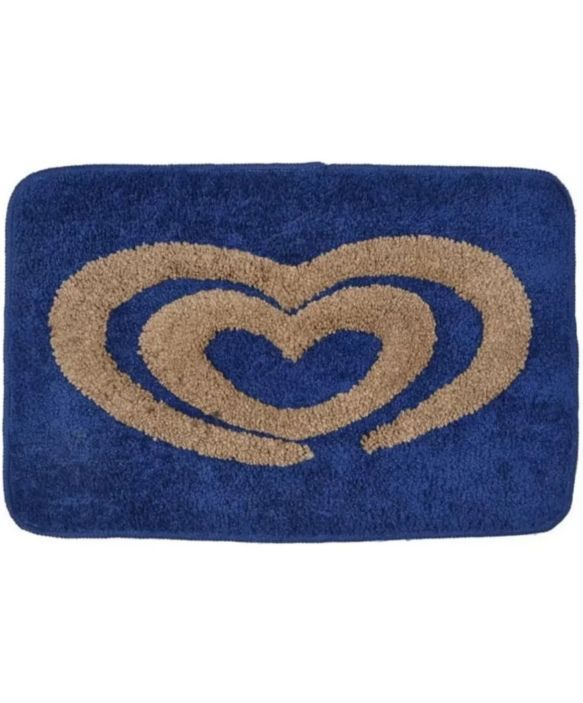 Amore - Blue Microfibre Doormat (Pack of 2)