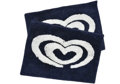 Amore - Royal Blue Microfibre Doormat (Pack of 2)