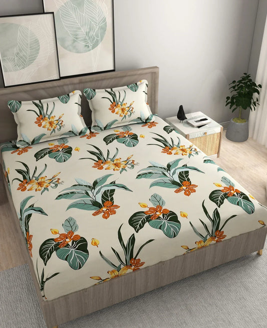 Asiatic Lily - Queen/Double - Fitted Bedsheet (76×72 inches)