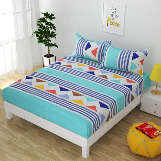Aurora Strap - Queen/Double - Fitted Bedsheet (76×72 inches)
