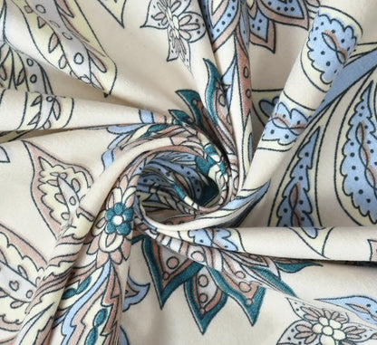 Azure - Queen/Double - Fitted Bedsheet (76×72 inches)