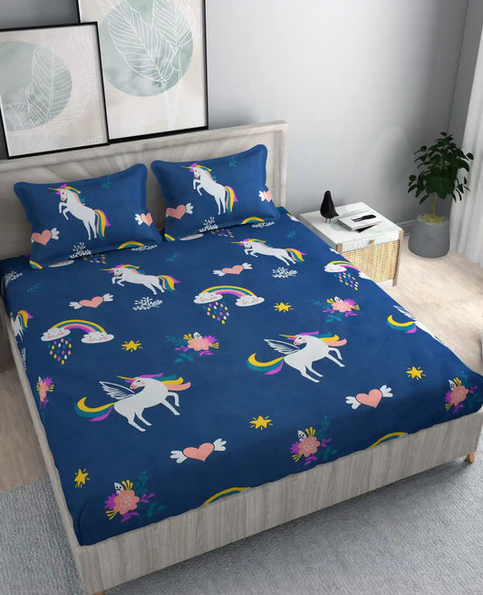 Blueray - Queen/Double - Fitted Bedsheet (76×72 inches)