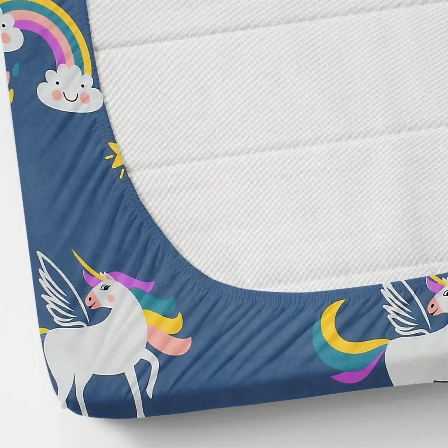 Blueray - Queen/Double - Fitted Bedsheet (76×72 inches)