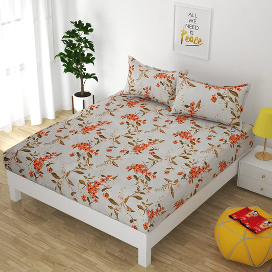 Bougainvillea - King - Fitted Bedsheet (78×72 inches)