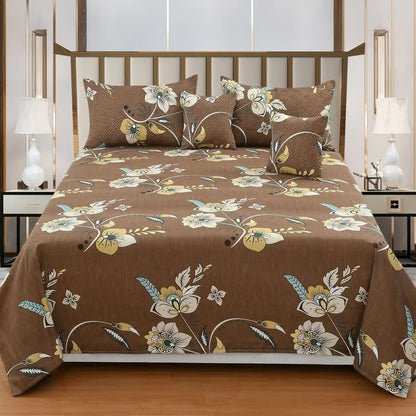 Caramello - 3 Pieces - Quilted Bedding Set (90 x 90 inches)