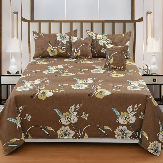 Caramello - 3 Pieces - Quilted Bedding Set (90 x 90 inches)