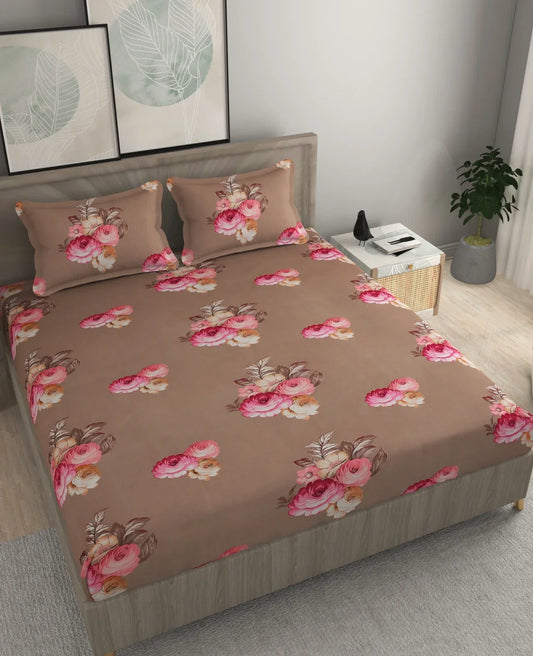 Carnations - King - Fitted Bedsheet (78×72 inches)