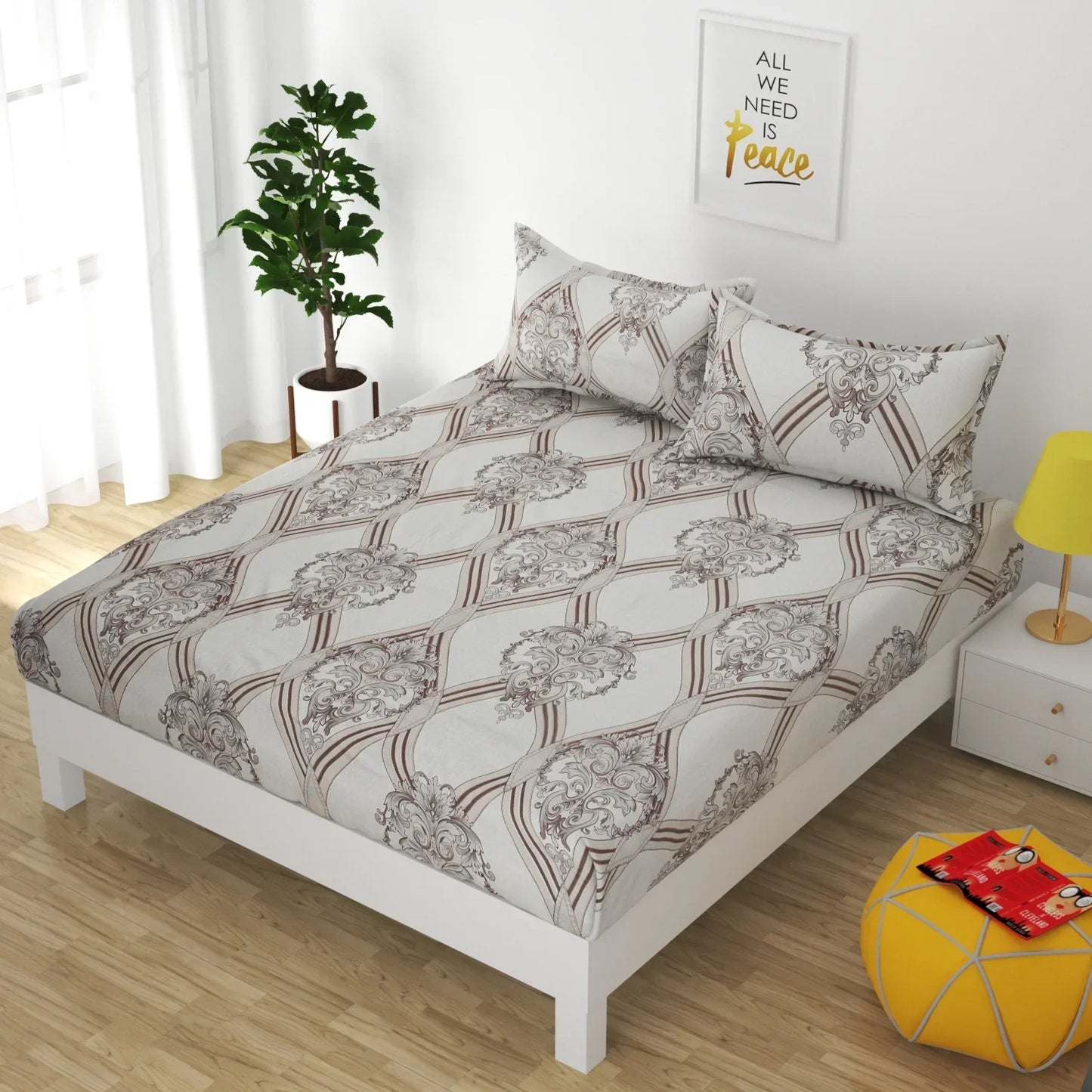 Casa Nova - Queen/Double - Fitted Bedsheet (76×72 inches)