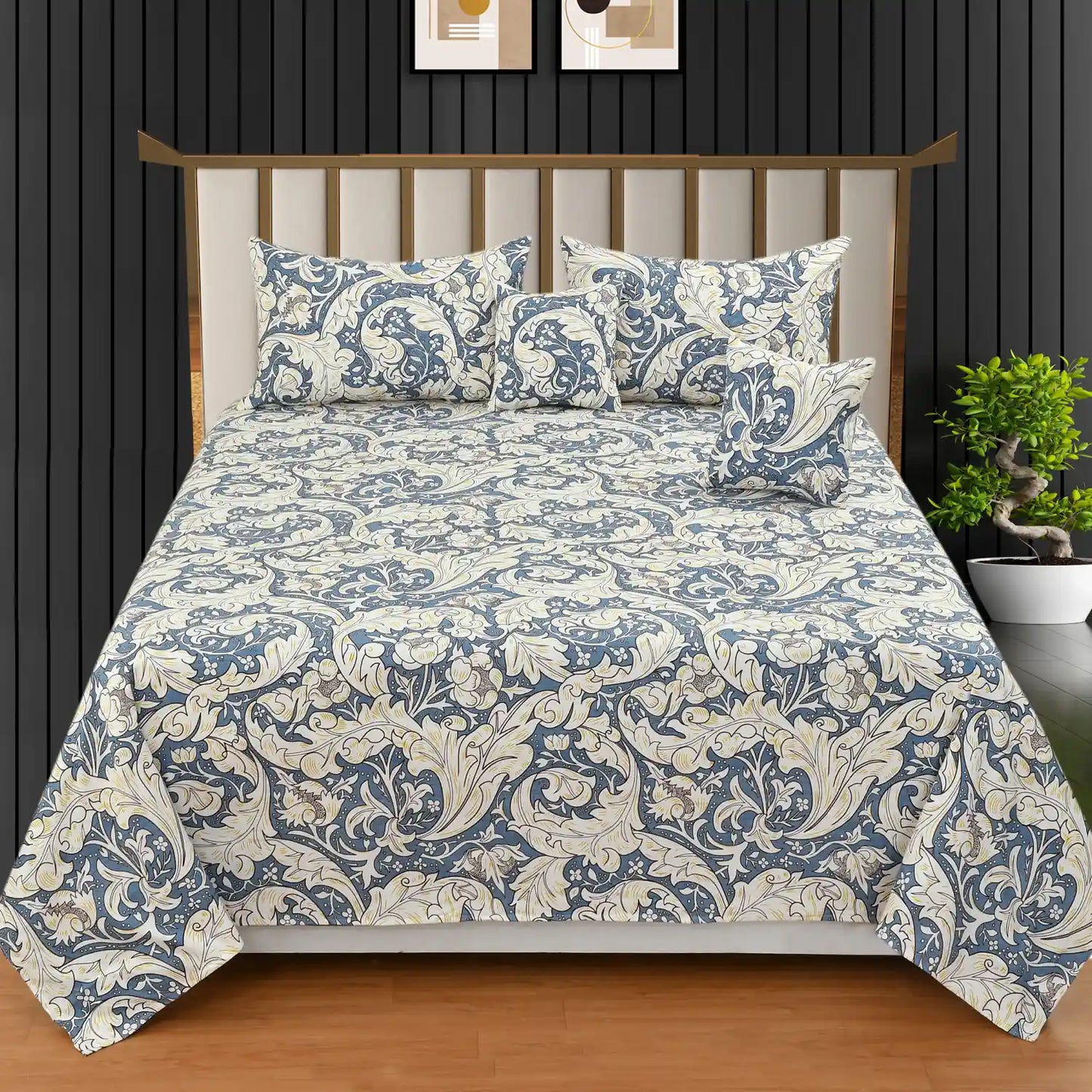 Casper - 3 Pieces - Quilted Bedding Set (90 x 90 inches)