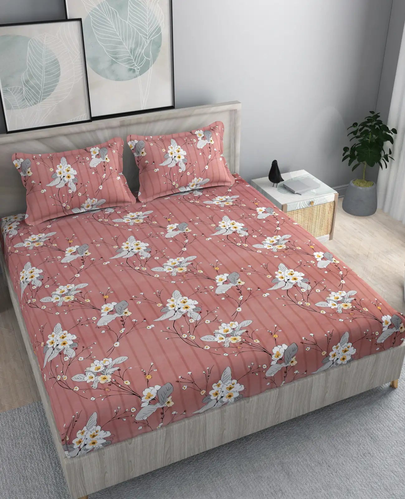 Celine - King - Fitted Bedsheet (78×72 inches)