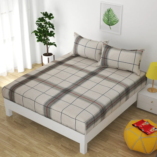 Checkered Notebook - King - Fitted Bedsheet (78×72 inches)