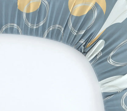 Chrome Bubbles - Queen/Double - Fitted Bedsheet (76×72 inches)