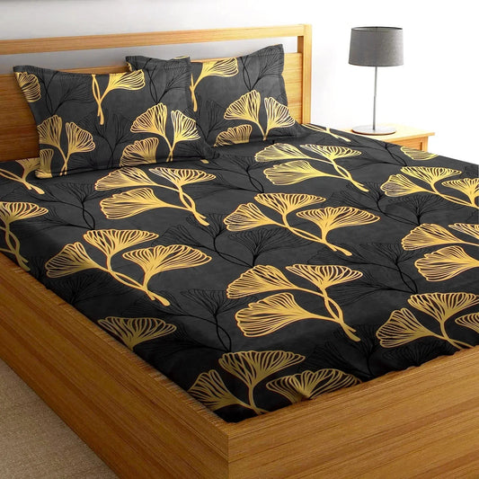 Coral Grey - Queen/Double - Fitted Bedsheet (76×72 inches)
