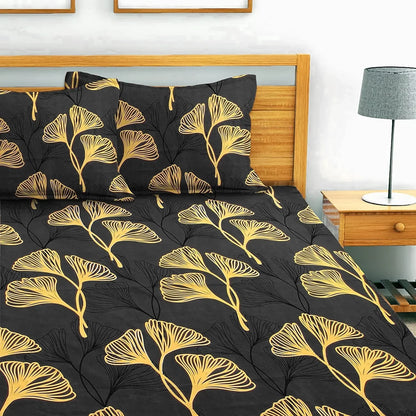Coral Grey - Queen/Double - Fitted Bedsheet (76×72 inches)