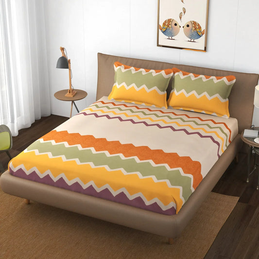 Dune Sunset - Queen/Double - Fitted Bedsheet (76×72 inches)