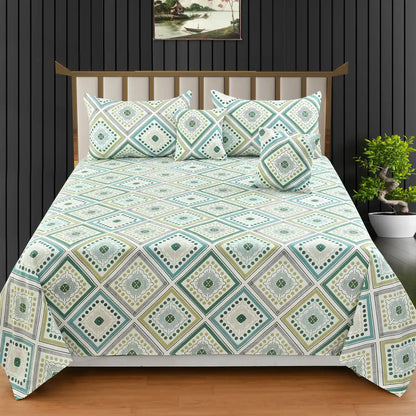 Emerald - 3 Pieces - Quilted Bedding Set (90 x 90 inches)