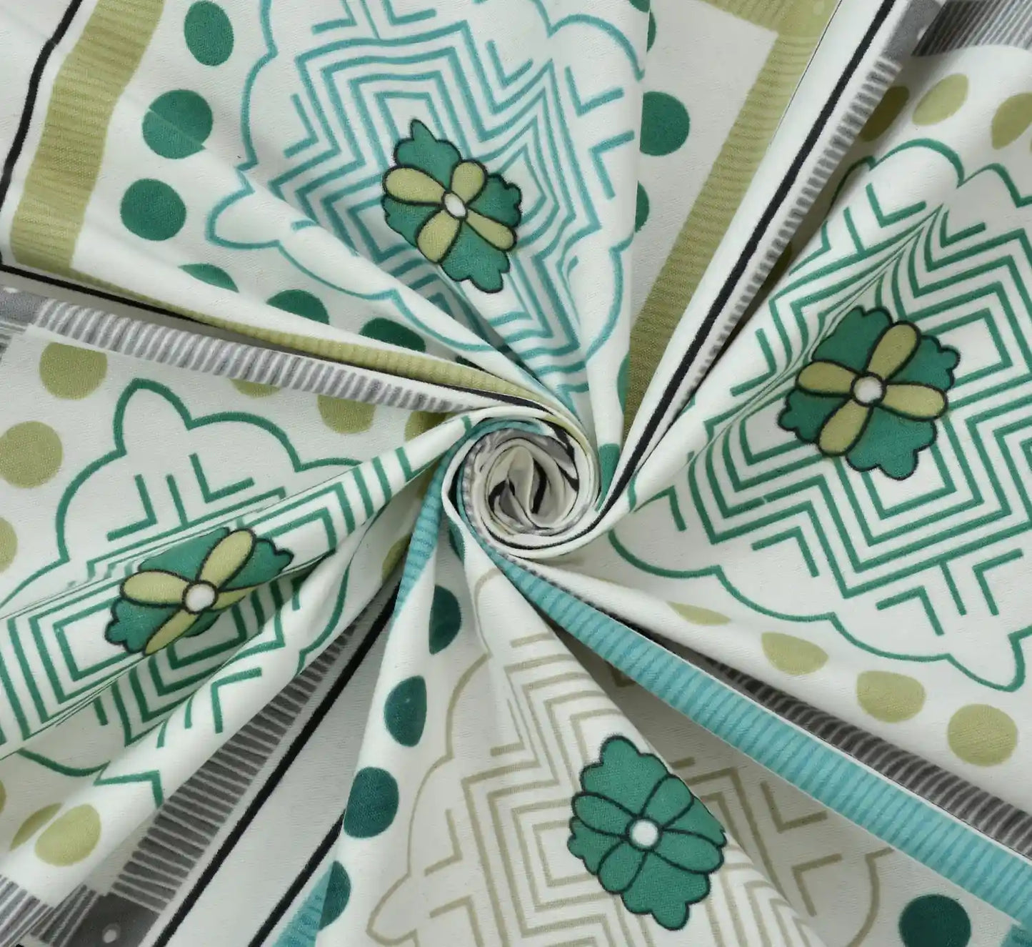 Emerald - 3 Pieces - Quilted Bedding Set (90 x 90 inches)