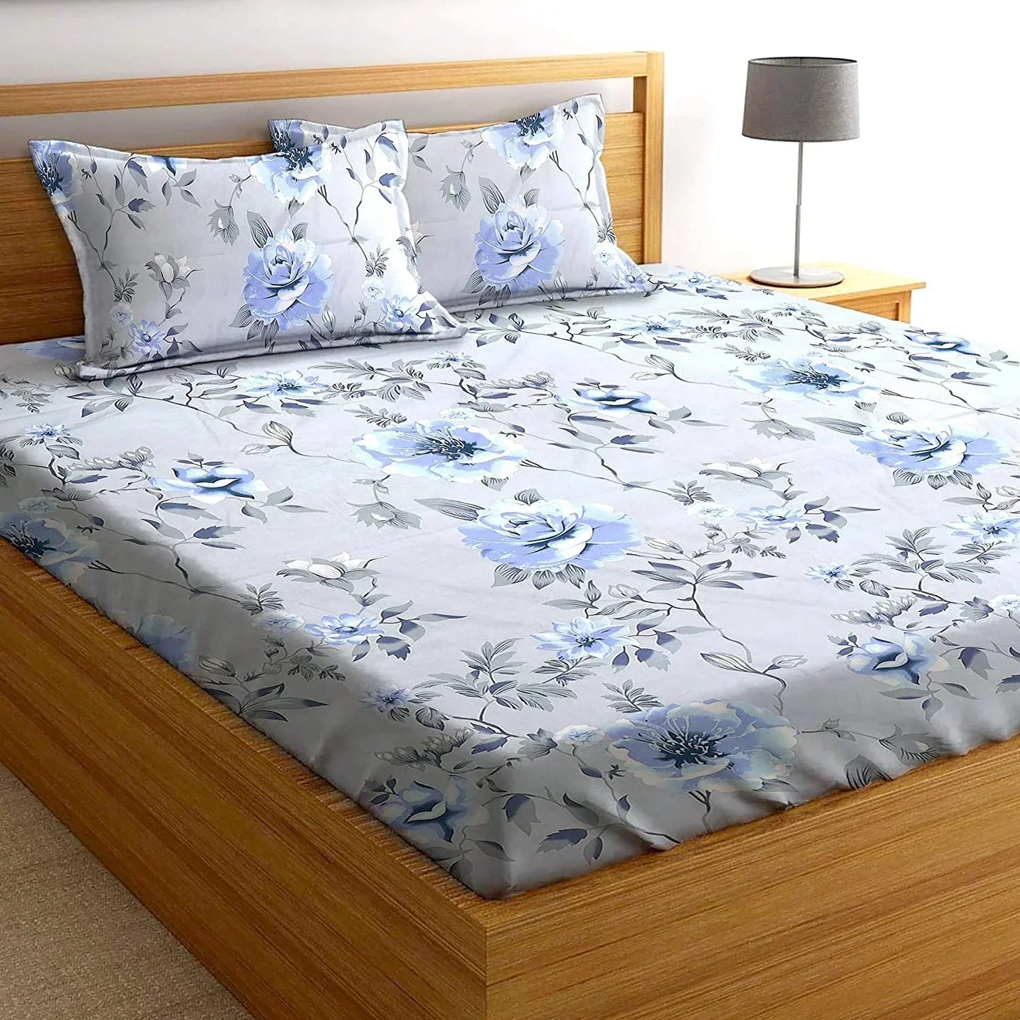 Evening Bellflower - Queen/Double - Fitted Bedsheet (76×72 inches)