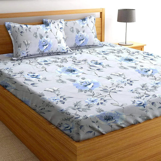 Evening Bellflower - Queen/Double - Fitted Bedsheet (76×72 inches)