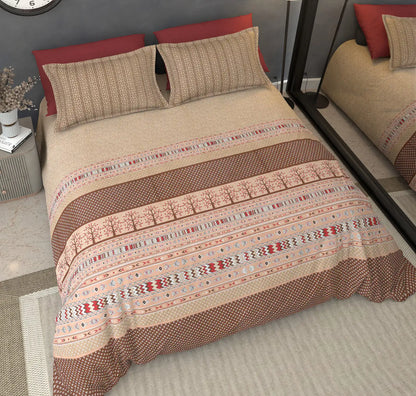 Fairmont Crimson - King - 100% Pure Cotton Bedsheet (108×108 inches)