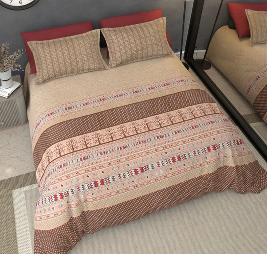 Fairmont Crimson - King - 100% Pure Cotton Bedsheet (108×108 inches)