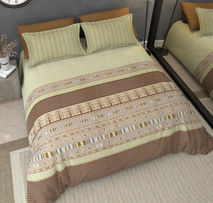 Fairmont Sage - King - 100% Pure Cotton Bedsheet (108×108 inches)