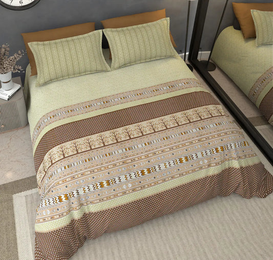 Fairmont Sage - King - 100% Pure Cotton Bedsheet (108×108 inches)