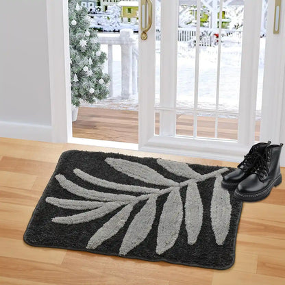 Fern - Silver Microfibre Doormat (40x60 cm)