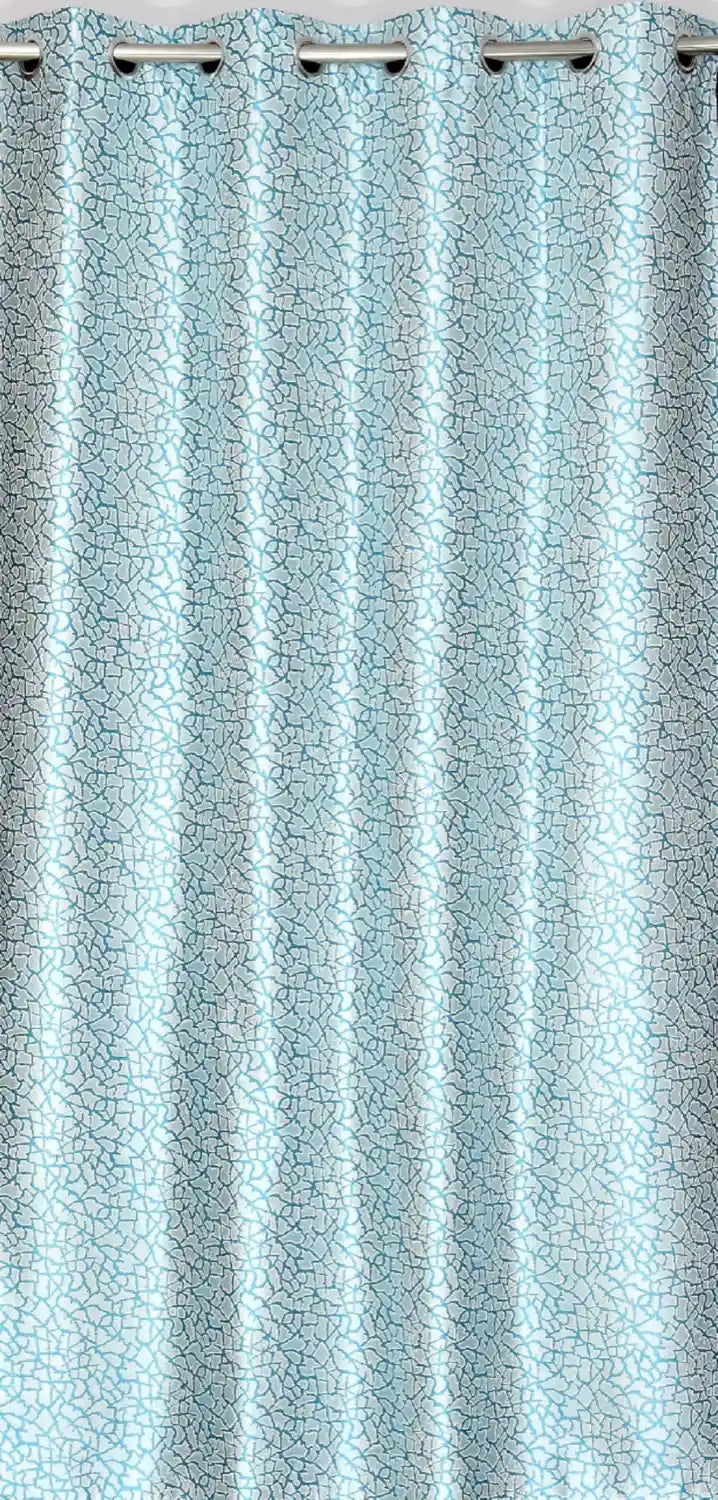 Freesia - Aqua Curtains (Set of 2)