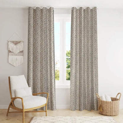 Freesia - Brown Curtains (Set of 2)