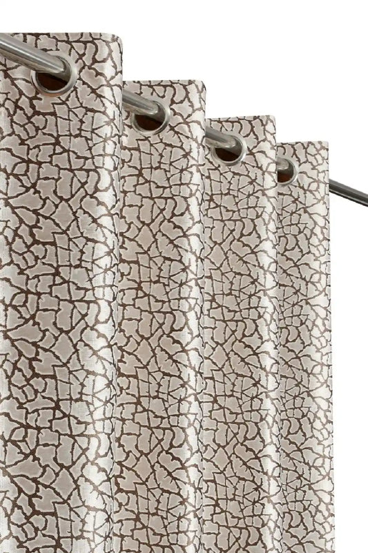 Freesia - Brown Curtains (Set of 2)
