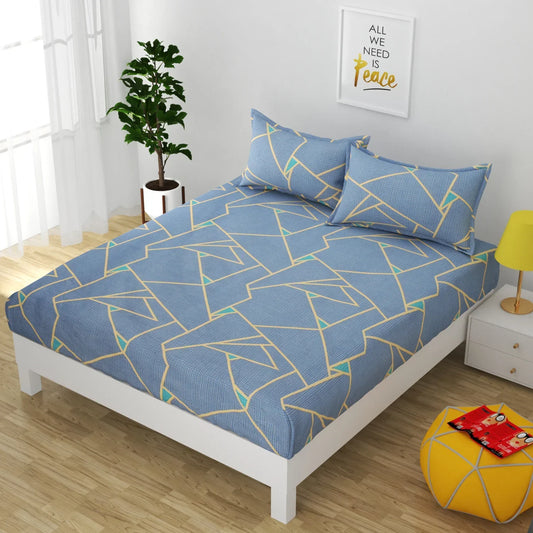Glacial Storm - Queen/Double - Fitted Bedsheet (76×72 inches)