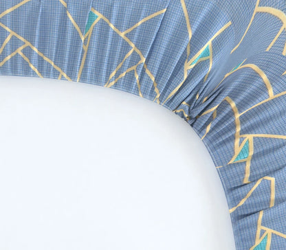 Glacial Storm - Queen/Double - Fitted Bedsheet (76×72 inches)