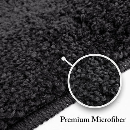 Grey Microfibre Doormat (Pack of 2)