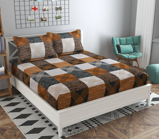 Hazelnut Mocha - King - Fitted Bedsheet (78×72 inches)