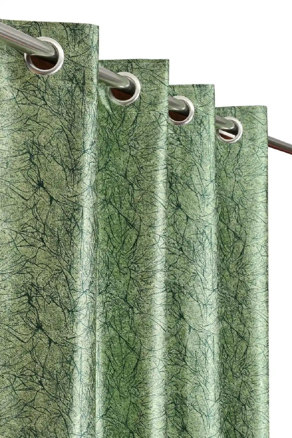 Heather - Green Curtains (Set of 2)
