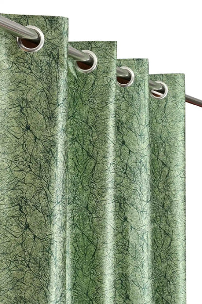 Heather - Green Curtains (Set of 2)