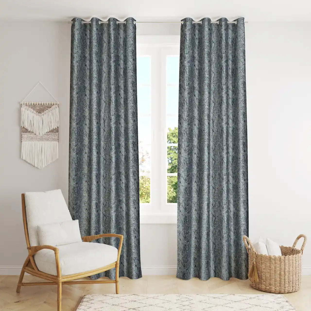 Heather - Grey Curtains (Set of 2)