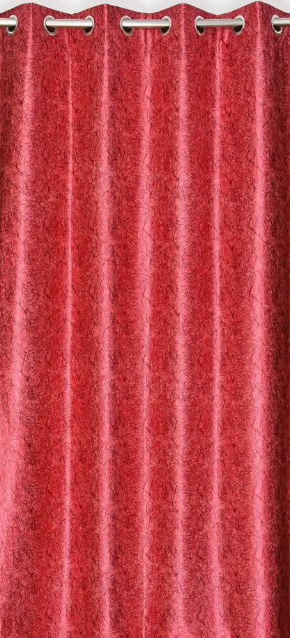 Heather - Red Curtains (Set of 2)
