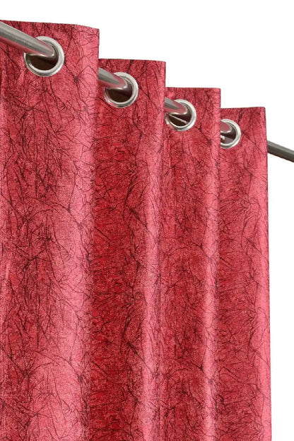 Heather - Red Curtains (Set of 2)