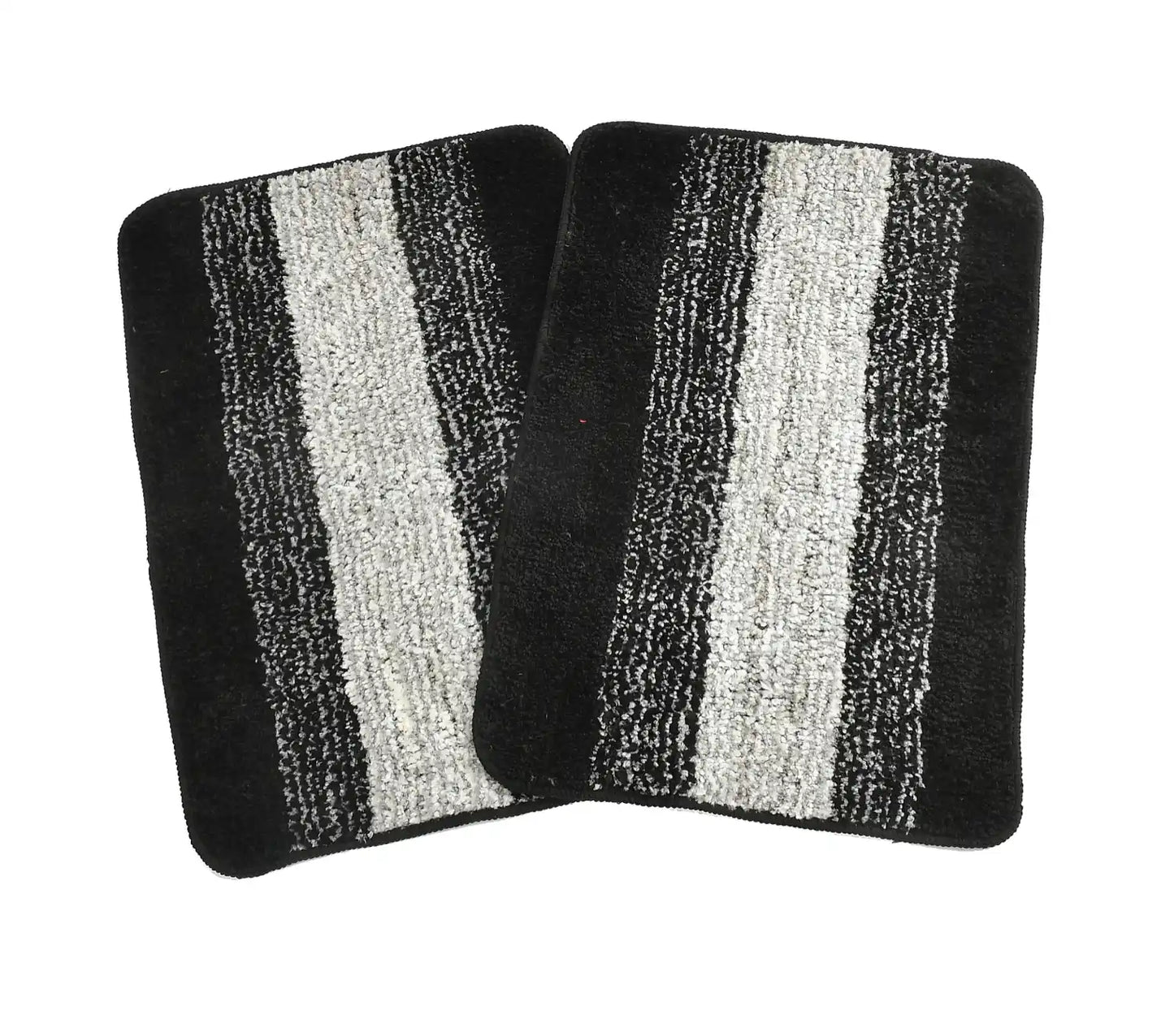 Holland - Black Microfibre Doormat (Pack of 2)