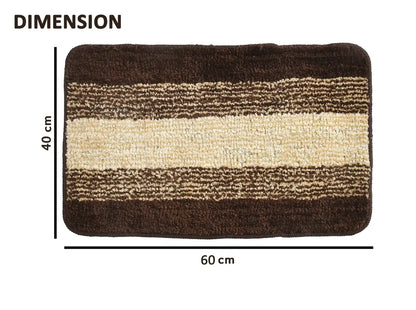 Holland - Brown Microfibre Doormat (Pack of 2)