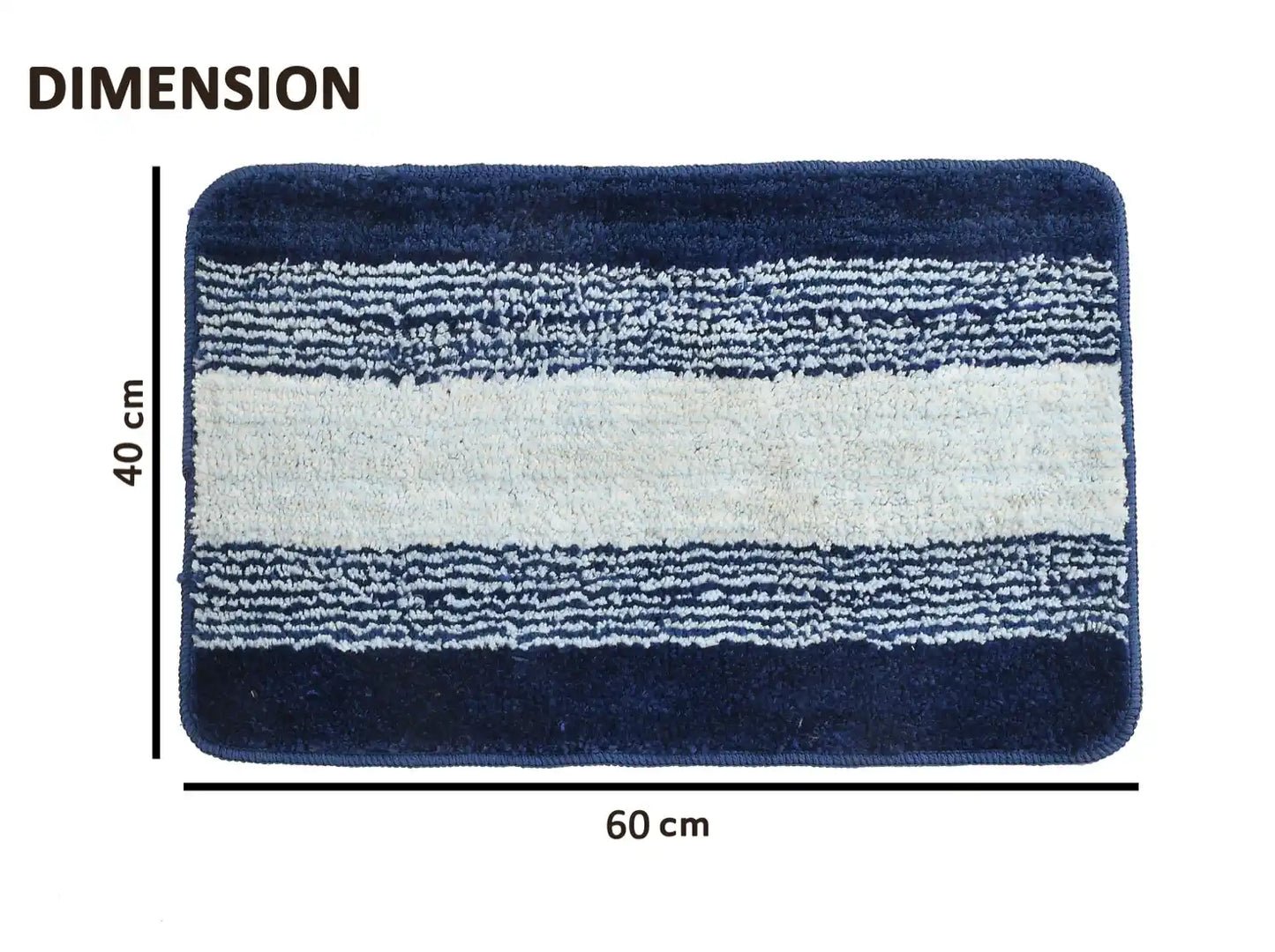Holland - Royal Blue Microfibre Doormat (Pack of 2)