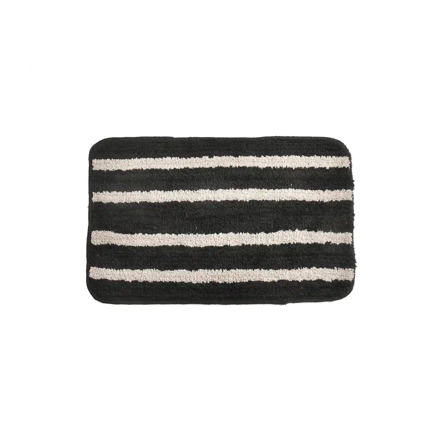 Horizon - Black Microfibre Doormat (Pack of 2)