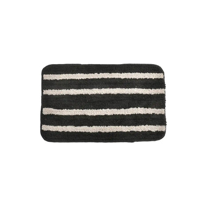 Horizon - Black Microfibre Doormat (Pack of 2)