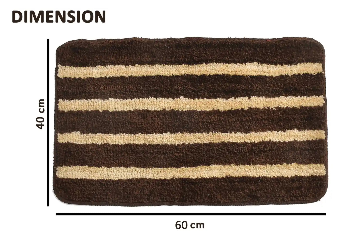 Horizon - Brown Microfibre Doormat (Pack of 2)
