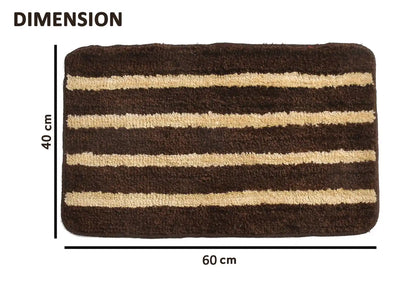 Horizon - Brown Microfibre Doormat (Pack of 2)