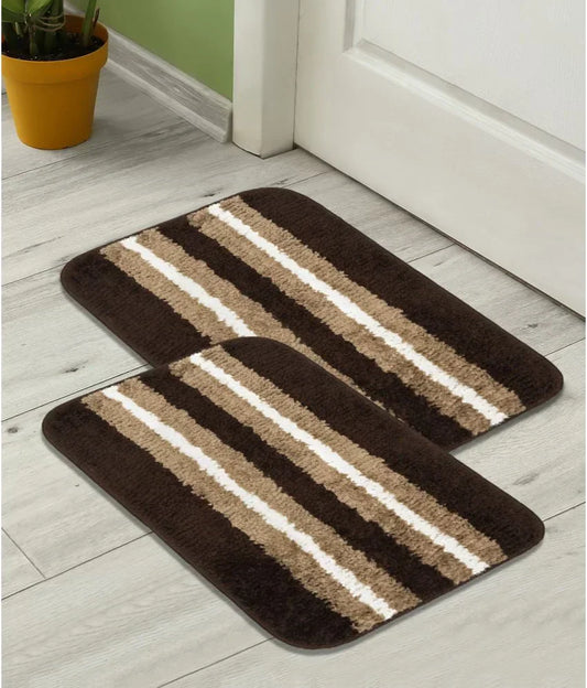 Horizon - Brown Microfibre Doormat (Pack of 2) - Discontinued